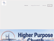 Tablet Screenshot of higherpurposechurch.com